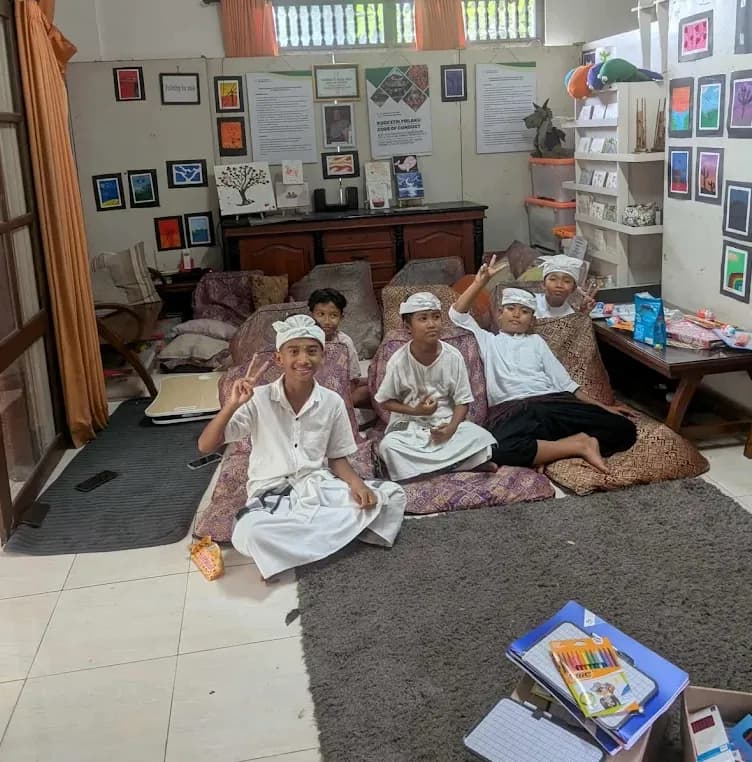 Students at Taman Permata Hati Bali